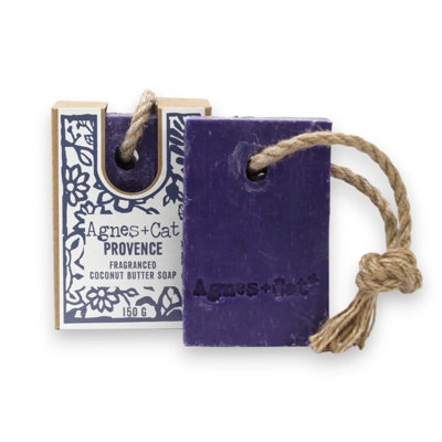 Serenityy Agnes + Cat Soap On A RopeProvence150 GHandmade Artisan Soap With Provence Fragrance. from B&Q