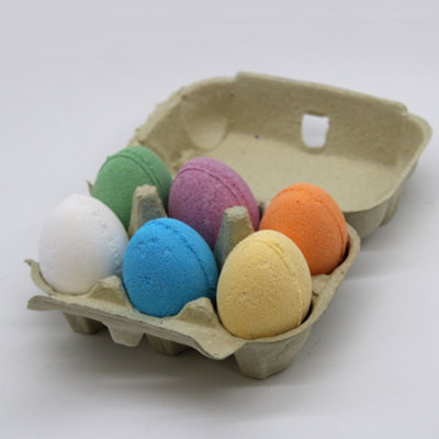 Serenityy Aw Dropship Uk 6-Pack Egg-Shaped Bath Eggs In TrayBanana Scent from B&Q