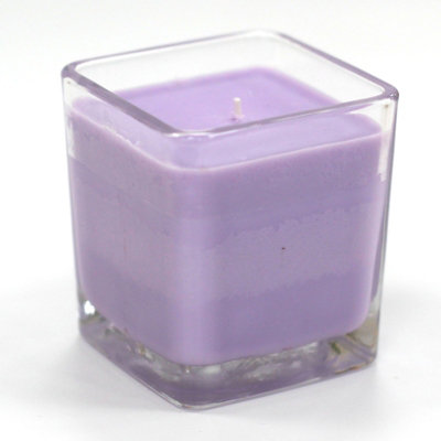 Serenityy Lavender & Basil Soy CandleChunky Recycled Glass30Hr Burn from B&Q