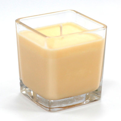 Serenityy Grapefruit & Ginger Soy Wax CandleChunky Recycled Glass Jar30Hr BurnBeige from B&Q
