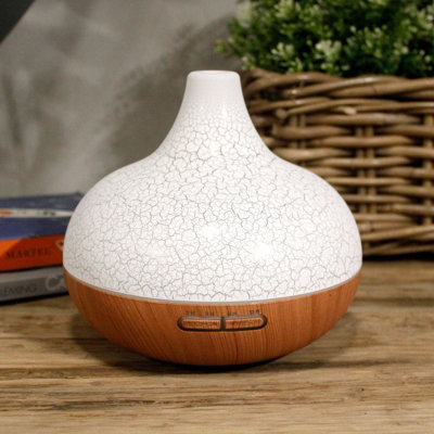 Serenityy Santorini Atomiser Shell Effect Usb Diffuser With Colour-Change Led And 400Ml Tank100Cm Cable15.5Cm Height