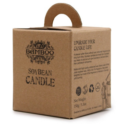 B&Q -  Soybean Jar Candle Grapefruit And Ginger Natural Soy Wax Scented Candle