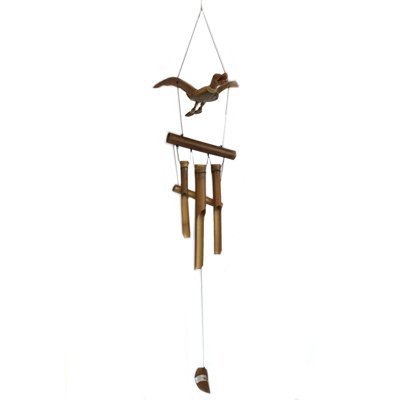 B&Q -  Coconut Duck Windchimes1 M Handmade Coconut And Bamboo Garden Wind Chime With Duck Ornament20 X 10 Cm