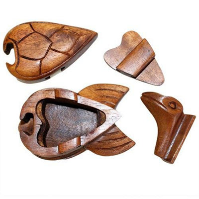 Serenityy Bali Magic BoxTortoise DesignHandmade Sheesham Wood Puzzle Keepsake Box With Hidden CompartmentIndividually Wrapped. from B&Q