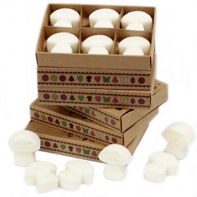 B&Q -  Box Of 6 White Musk Wax MeltsNatural Soy BlendRecycled Cardboard PackagingLong-Lasting Fragrance