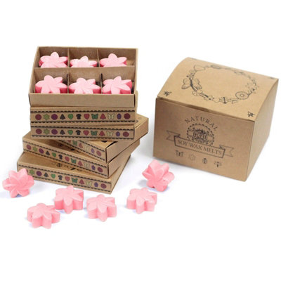B&Q -  Box Of 6 Wax MeltsJapanese MagnoliaNatural Soy BlendEco-Friendly Packaging