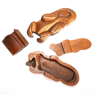 Serenityy Bali Magic Box GeckoHandcrafted Sheesham Wood Puzzle Keepsake With Hidden CompartmentIndividually WrappedMade In Bali from B&Q