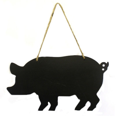 Serenityy Aw Dropship Uk Chalkboard Pig DesignRectangular Black Chalkboard For HomeKitchenPub And Events from B&Q