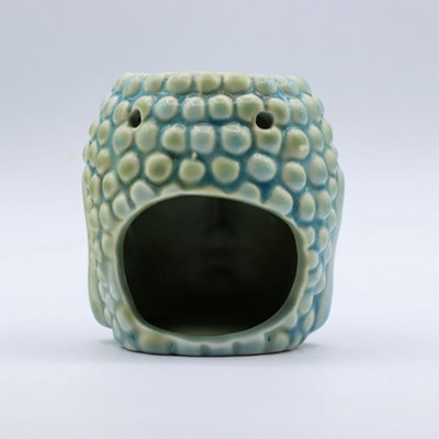 Serenityy Classic Buddha Oil Burner BlueGlazed Ceramic Oil And Wax Melt Warmer200G from B&Q