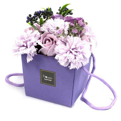 Serenityy Soap Flower BouquetLavender Rose & Carnation from B&Q