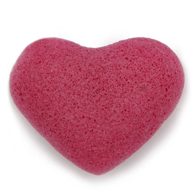 Serenityy Konjac Heart SpongeRose100% Natural Konjac Root Facial And Body Sponge20 G. from B&Q