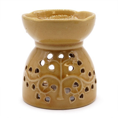 Serenityy Tree Of Life Oil Burner HoneyCeramic Glazed Fragrance Oil And Wax Melt Diffuser400G from B&Q