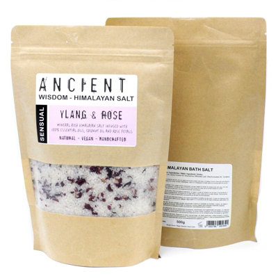 Serenityy Himalayan Bath Salt Blend 500GSensual Ylang YlangCoconut Oil And Rose Petals from B&Q