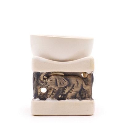 Serenityy Elephant Ceramic Oil BurnerTerracotta Gloss156G from B&Q