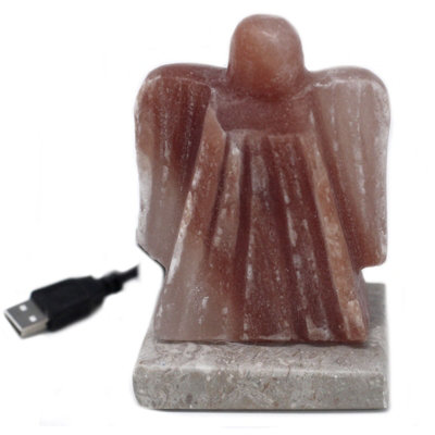 Serenityy Multicolour Himalayan Salt Lamp Usb-Powered Angel Shape725 G ApproxBulb Included from B&Q