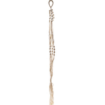 Serenityy Extra Long Large Macramé Pot HolderHandcrafted Indoor Hanging Plant HangerWhite from B&Q