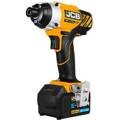 Jcb 18V Impact Driver With 4.0Ah Lithium-Ion Battery And 2.4A Charger - 18Id-4Xb