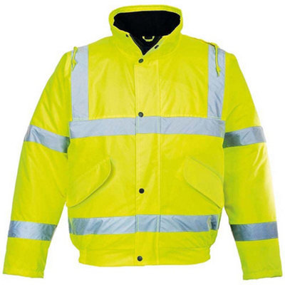 Portwest Unisex Hi-Vis Bomber Jacket (S463) / Workwear / Safetywear from B&Q
