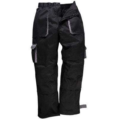 Portwest Mens Contrast Workwear Trousers (Tx11) / Pants from B&Q