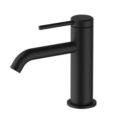 B&Q - Hoxton Basin Mixer Tap Mono Matt Black Finish Single Lever By  Bathrooms
