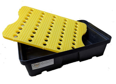 Serpro spill management 80 X 40Cm 30 Litre Spill/drip Tray With Removable Grid from B&Q