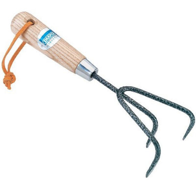 Draper 89104 Garden Carbon Steel Hand Cultivator Heavy Duty Ash Handle 14316