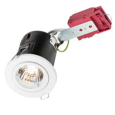 Luminosa Lighting Luminosa Fixed Gu10 Ic Fire-Rated Downlight In 230V 50W White