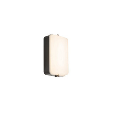 Luminosa Lighting Luminosa Led Security Amenity Bulkhead Black Base With Opal Diffuser Cool White 4000K230V Ip54 5W from B&Q