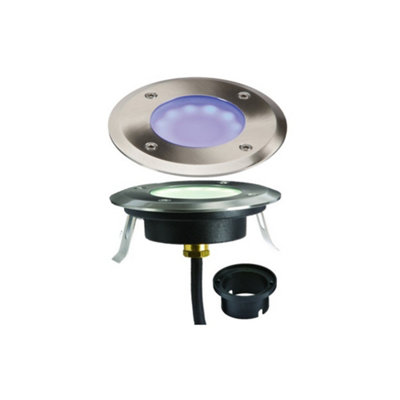 Luminosa Lighting Luminosa Blue Led Ground / Deck Light230V Ip65 1.7W from B&Q