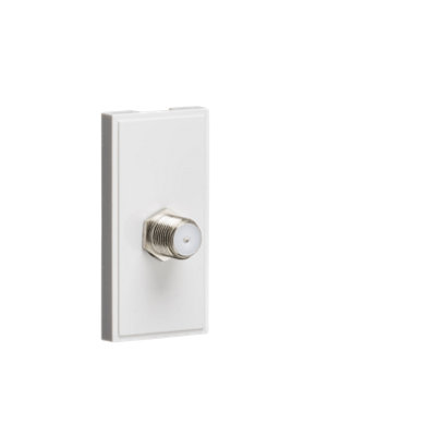 Knightsbridge Netsatwh Sat Tv Outlet Module (Pcb)White from B&Q