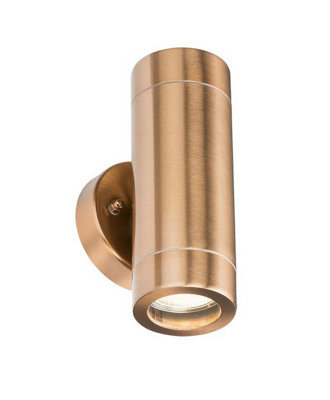 Luminosa Ing Luminosa Up & Down Wall - Copper Colour, 230V Ip65 Gu10 2 X 35W Light