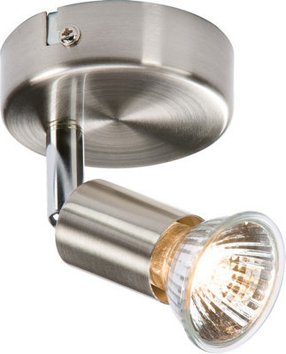 B&Q -  Luminosa Single SpotlightBrushed Chrome230V Gu10