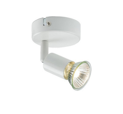 B&Q -  Luminosa Single SpotlightWhite230V Gu10