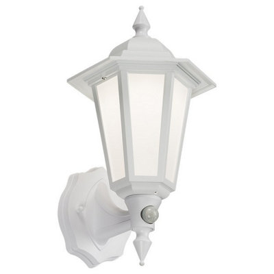 B&Q -  Luminosa Led Wall Lantern With PirWhite230VIp54