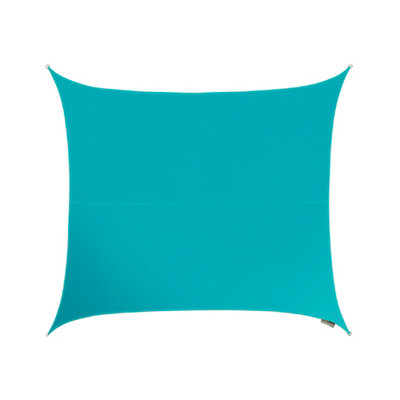 Kookaburra 3M Square Waterproof Azure Garden Patio Sun Shade Sail Canopy 98% Uv Block With Free Rope from B&Q