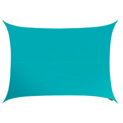 Kookaburra 4M X 3M Rectangle Waterproof Azure Garden Patio Sun Shade Sail Canopy 98% Uv Block With Free Rope from B&Q