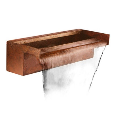 Primrose  Rear Supply Corten Steel Waterfall Blade Cascade (Sheer Descent) 60Cm from B&Q