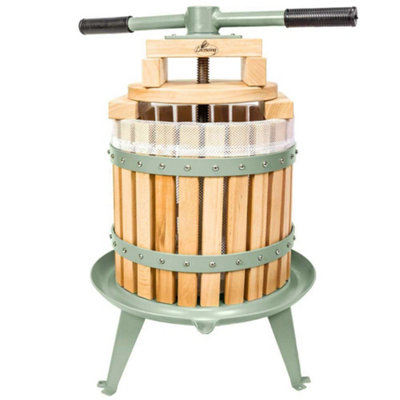 Primrose 12L Fruit Crusher Double Handled Juice Cider Wine Press Free Pulp Bags from B&Q