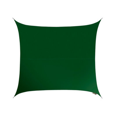 Kookaburra 3.6M Square Water Resistant Green Garden Patio Sun Shade Sail Canopy 96.5% Uv Block With Free Rope from B&Q