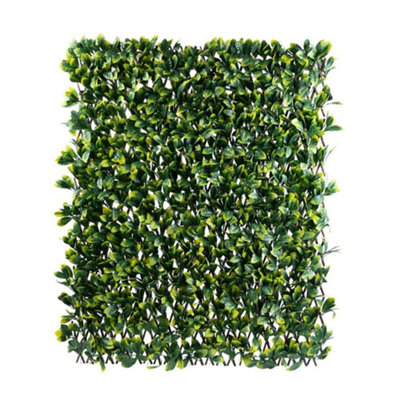 Primrose Artificial Laurel Extendable Trellis Plastic Hedge Garden Fence Screening Privacy 2M X 1M from B&Q