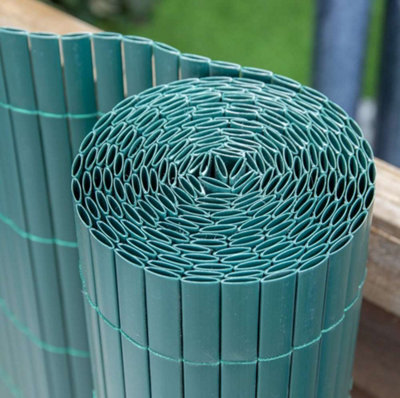 Primrose Green Artificial Bamboo Cane Plastic Garden Screening Roll Privacy Fence Border 4M X 1.5M from B&Q