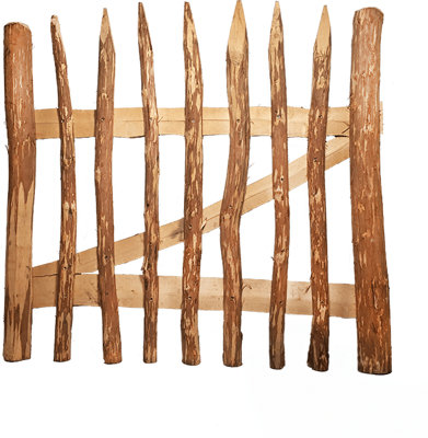 Primrose Split Hazel Garden Gate Traditional Fence W1m X H1.2m - Brown / 1.8M - Image 3