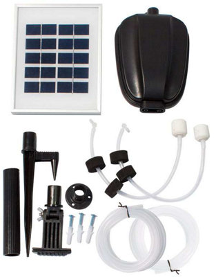 Primrose 120Lph 2-Stone Solar Powered Oxygenator Pond Aerator from B&Q