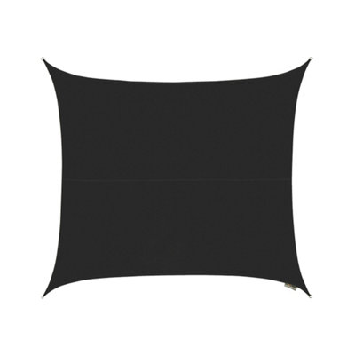 Kookaburra 5.4M Square Waterproof Black Garden Patio Sun Shade Sail Canopy 98% Uv Block With Free Rope from B&Q