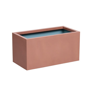 Primrose Frost And Rust-Resistant Outdoor Zinc Trough Planter In A Copper Finish 64Cm from B&Q