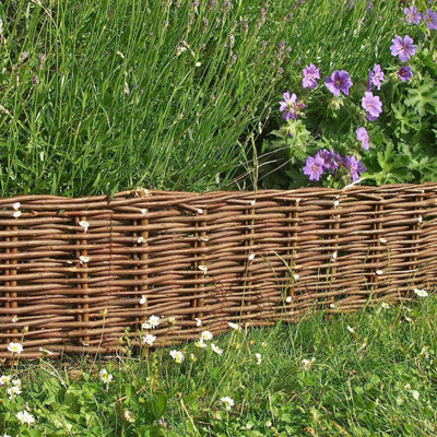 Primrose Pack Of 10 Woven Willow Hurdle Edging For Lawn Border Edge 10M from B&Q