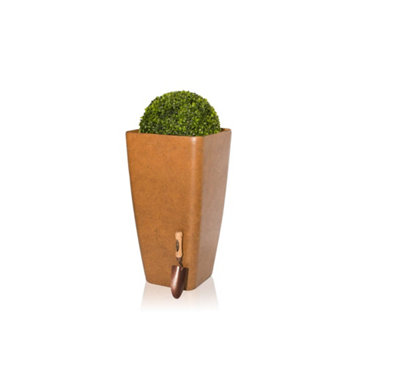 Primrose Aged Rust Flared Square Planter Plant Pot 76Cm from B&Q