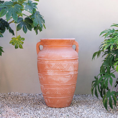 Primrose Terracotta Athenian Amphora Vase Shape Decorative Garden Planter 100Cm from B&Q