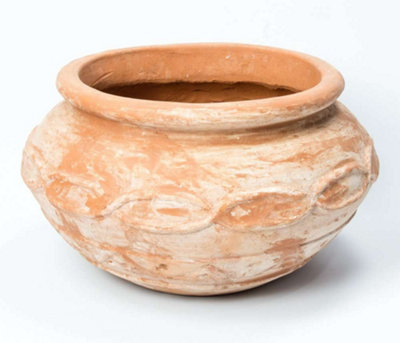 B&Q -  Garden Decorative Terracotta Vase Patio Planter 56Cm