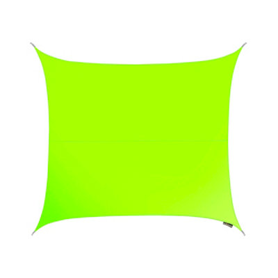 Kookaburra 3.6M Square Water Resistant Lime Green Garden Patio Sun Shade Sail Canopy 96.5% Uv Block With Free Rope from B&Q